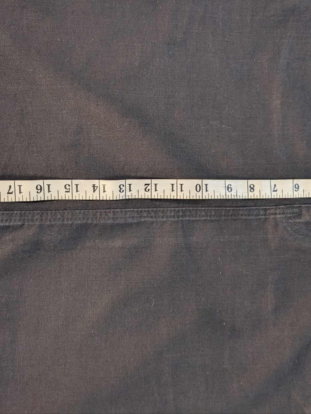 Denim Pencil Black Stretch Skirt  Amazon Essentials Size 10 NWT A-116 - Picture 6 of 13